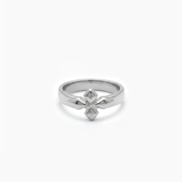 Crossed star ring- Argenté