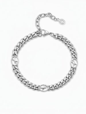 Bracelet Cuban link 6 mm Signature Argenté
