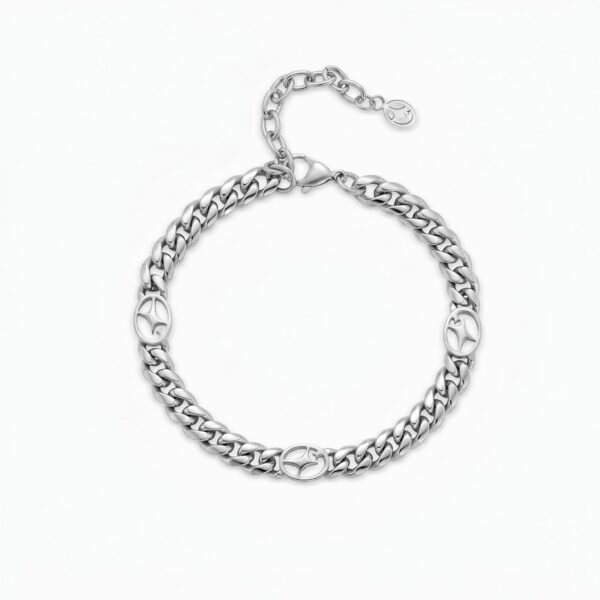 Bracelet Cuban link 6 mm Signature Argenté