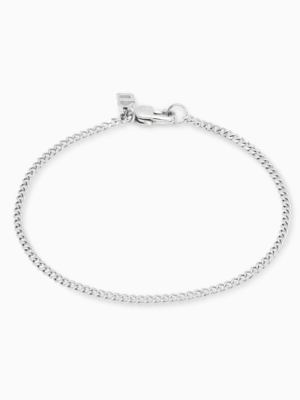 Bracelet Cuban link 2 mm argenté