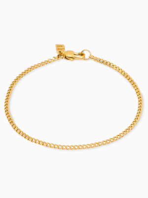 Bracelet Cuban link 2 mm doré