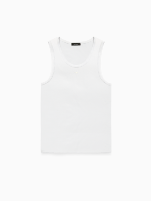 Rib Tank Signature - Blanc