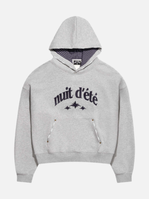 (distressed) BIG LOGO GREY HOODIE