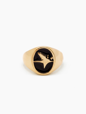 Eagle signet ring dorée