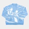 MULTI-DIMENSION KNIT BLUE