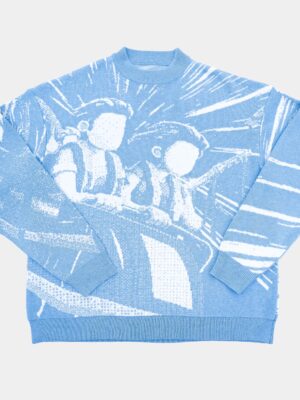 MULTI-DIMENSION KNIT BLUE