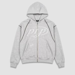 Grey Zip Hoodie