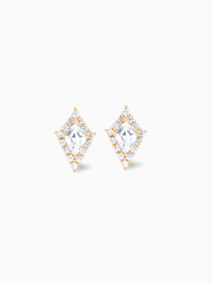 Halo earrings dorées