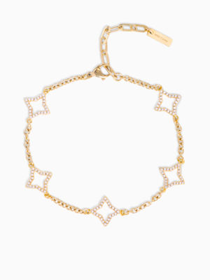 Bracelet Hollow Flower Doré