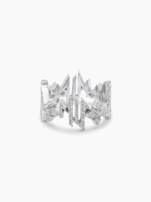 Iced MIS Ring - Argenté