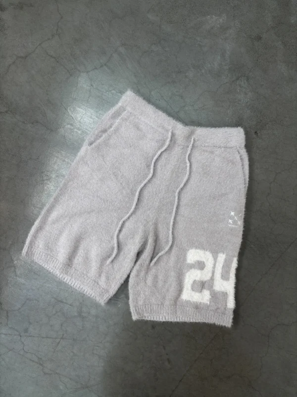 Short Mohair Gris