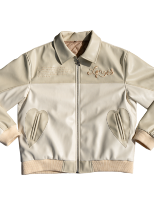 Lover Leather Jacket -  Cream/Beige