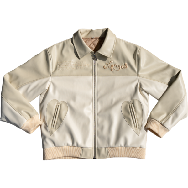 Lover Leather Jacket -  Cream/Beige