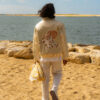 Lover Leather Jacket -  Cream/Beige
