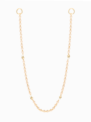 Wallet Chain Iced Bead link Signature Dorée