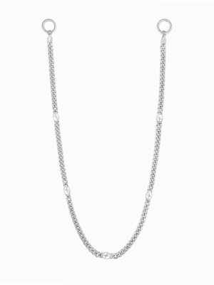 Wallet Chain Cuban link Signature 6 mm Argentée