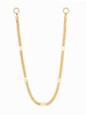Wallet Chain Cuban link Signature 8 mm Dorée