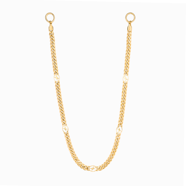 Wallet Chain Cuban link Signature 8 mm Dorée