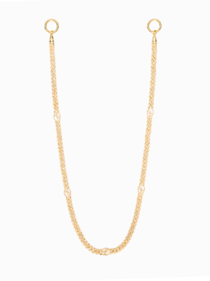 Wallet Chain Iced Cuban link Signature 5 mm Dorée