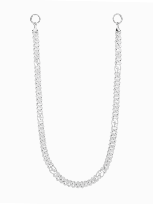 Wallet Chain Prong link Signature 10 mm Argentée