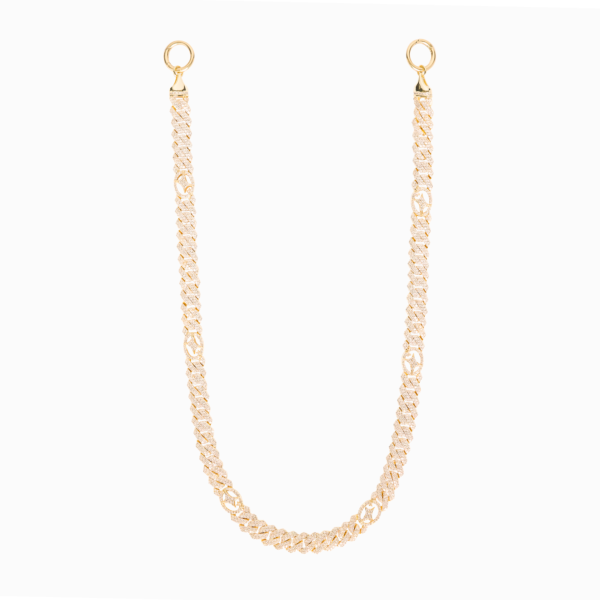 Wallet Chain Prong link Signature 10 mm Dorée