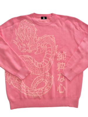 KnitDragée / Pull tissé  - Rose