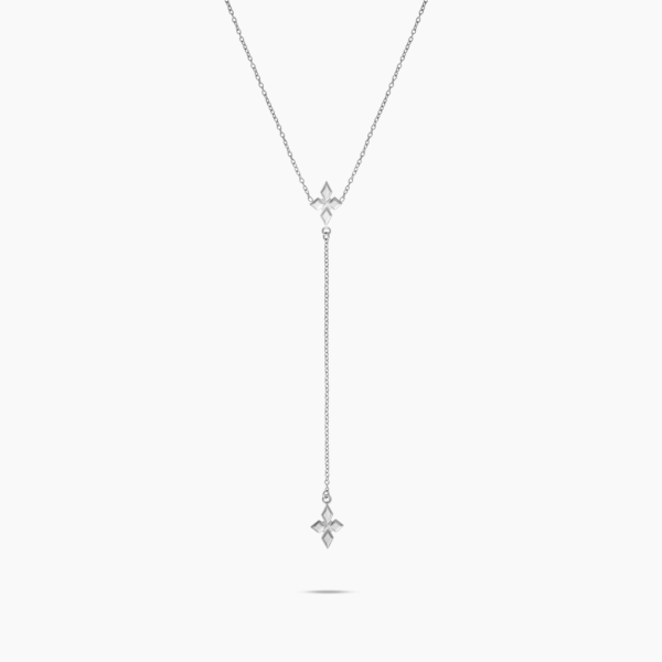 Chaîne Double Crossed Star - Argenté – Make it Shine