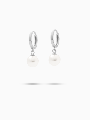 Pearl earrings argentées