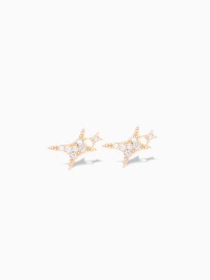 Iced Signature earrings dorées
