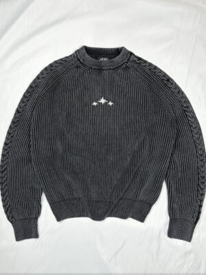 WASHED BLACK KNIT