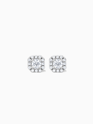 Pavé de brillance earrings argentées