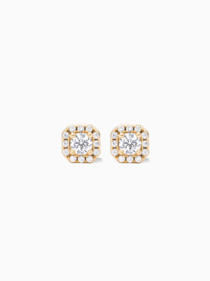 Pavé de brillance earrings dorées