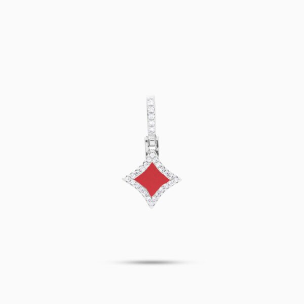 Star argentée - Motif Rouge – Make it Shine