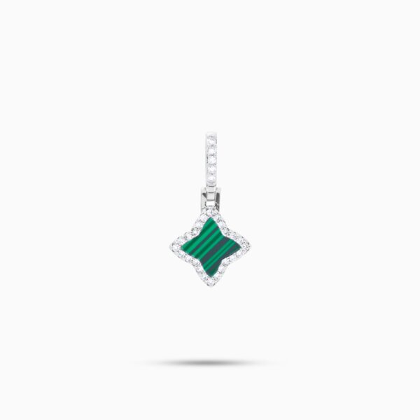 Flower argentée - Motif Vert – Make it Shine