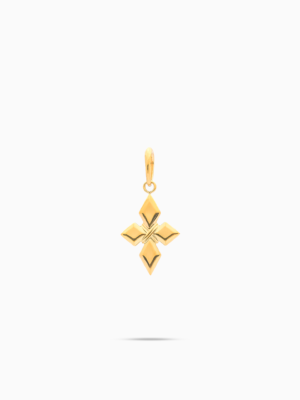 Pendentif Crossed Star-S - Doré