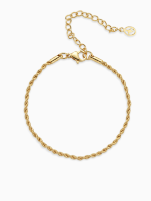 Bracelet Rope 2 mm doré