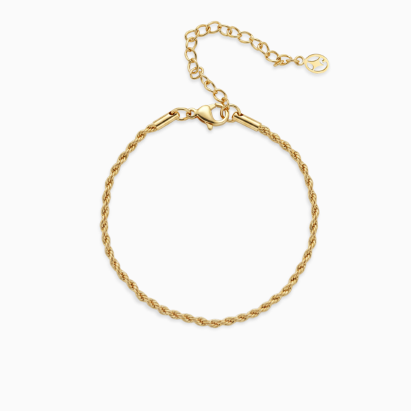 Bracelet Rope 2 mm doré – Make it Shine