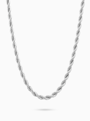 Chaîne Rope 4 mm argentée