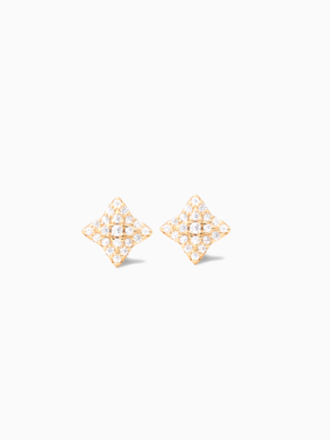 Flower earrings dorées