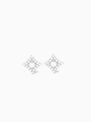 Star earrings argentées
