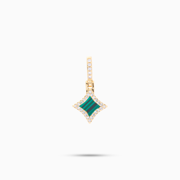 Star dorée - Motif Vert