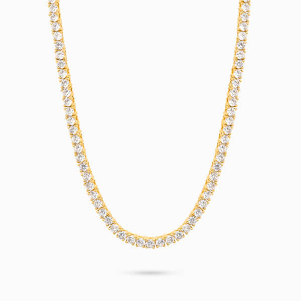 Chaîne Tennis 3 mm dorée