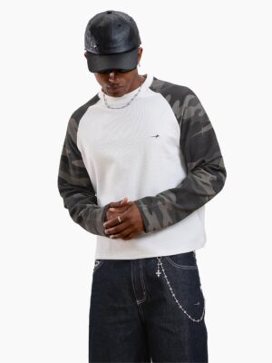 Camo waffle long sleeve - Vert