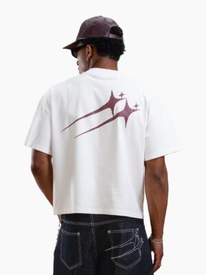 T-shirt Twin Stars - Blanc